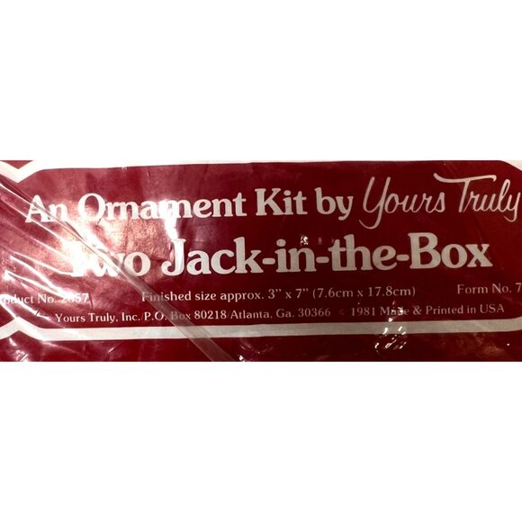 Two Jack-In-The-Box Ornament Kit By Yours Truly - Picture 4 of 4